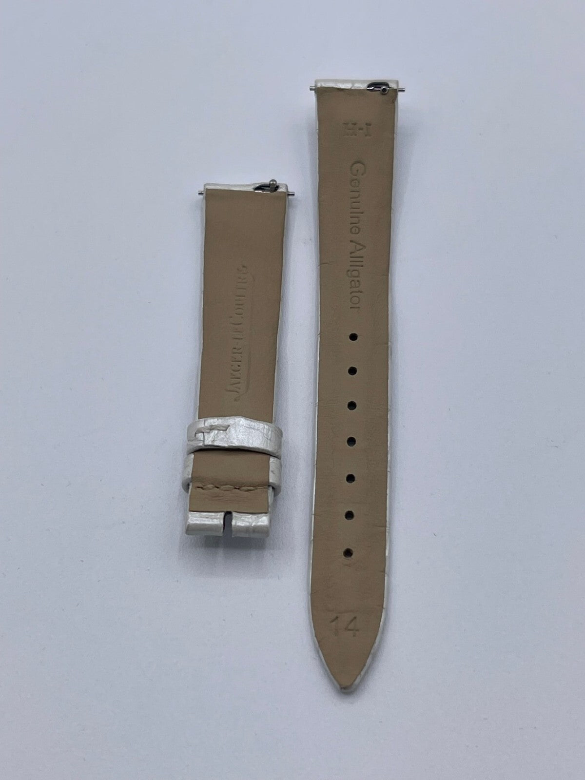 Jaeger Le-Coultre Reverso cinturino orologio watch strap alligatore silver 14/12