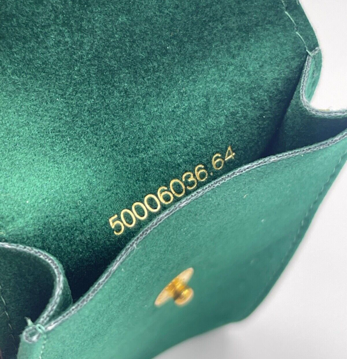 Rolex pochette porta orologio travel box verde ref. 50006036.64