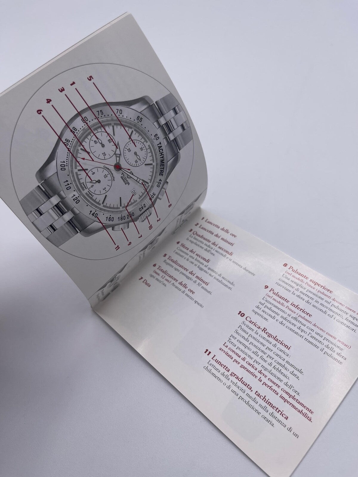 Tudor Prince Hydronaut Monarch libretto orologio italiano ( 2002 - 2006 )