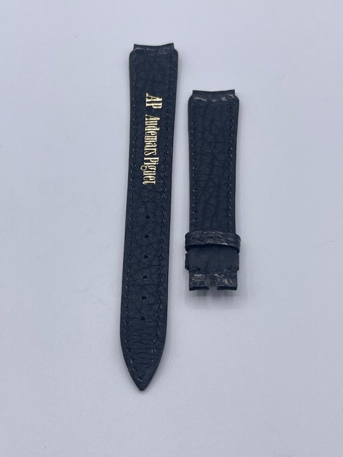 Audemars Piguet cinturino watch strap pelle coccodrillo nero 12/12mm