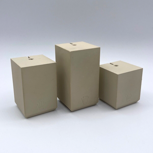 Rolex set 3 espositori beige display watch display