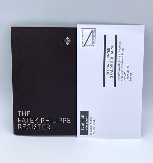 The Patek Philippe register registro proprietari owners archive watch kit