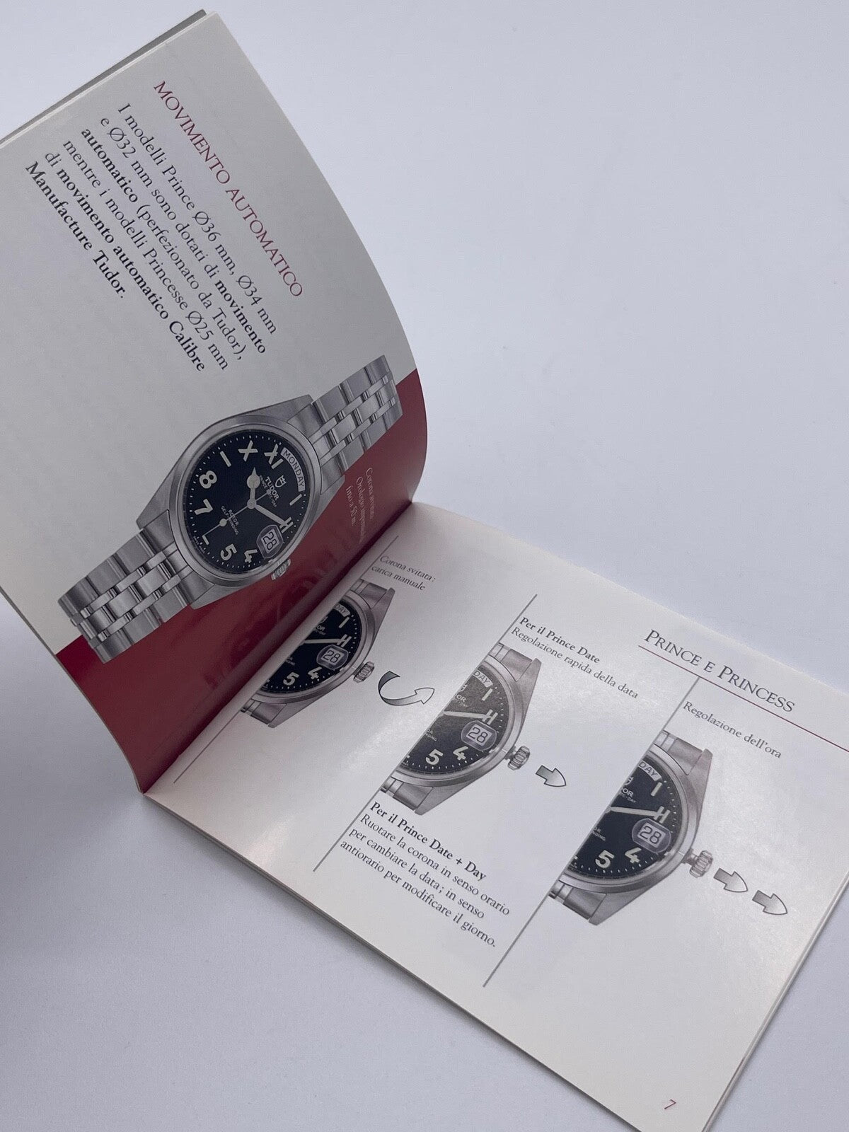 Tudor Prince Hydronaut Monarch libretto orologio italiano ( 2002 - 2006 )