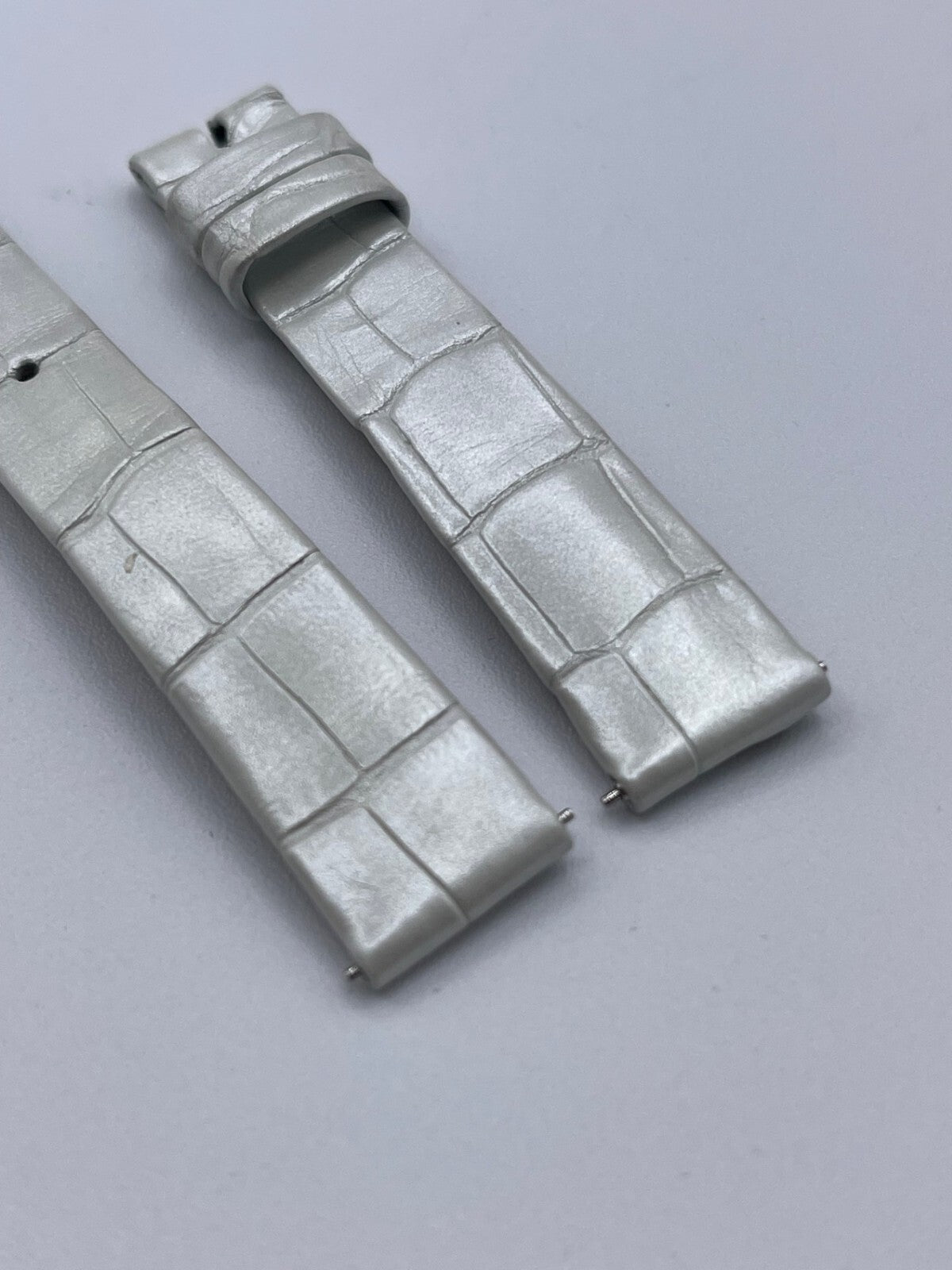 Jaeger Le-Coultre Reverso cinturino orologio watch strap alligatore silver 14/12