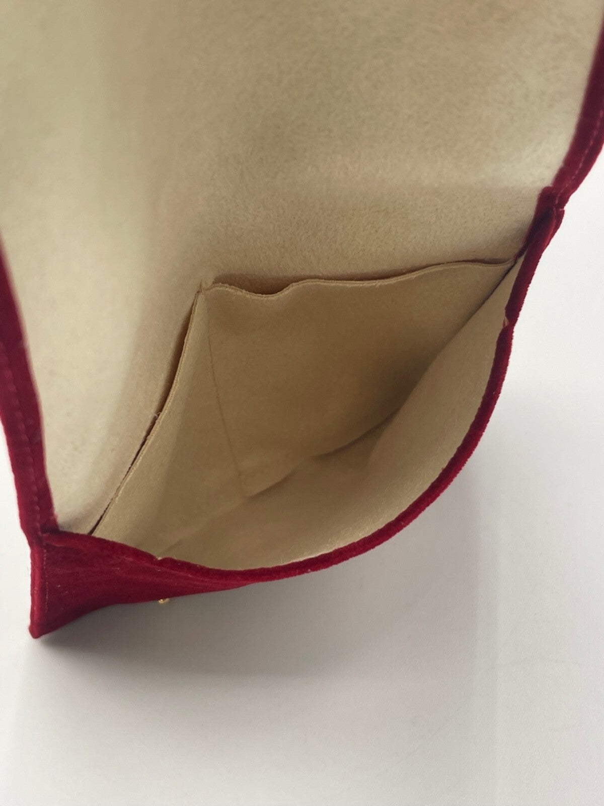Cartier pochette personalizzata customized travel box clutch rosso senza cuscino