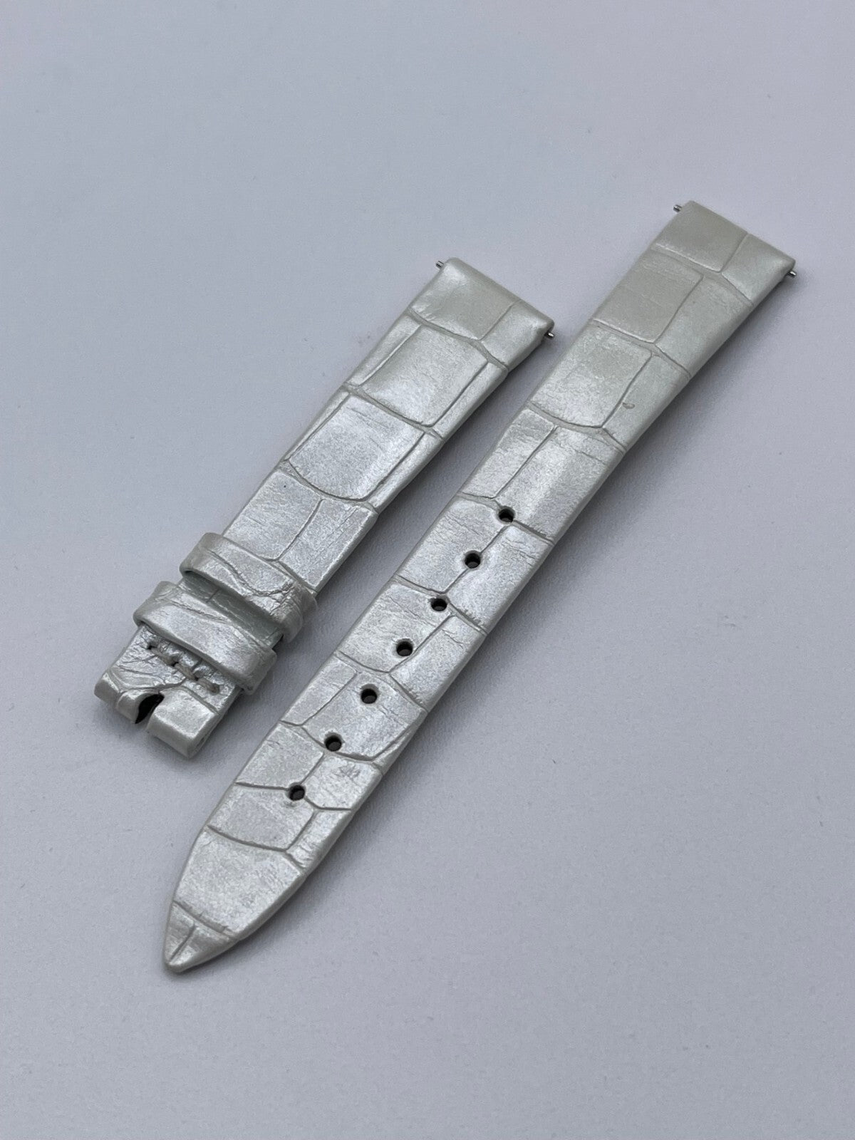 Jaeger Le-Coultre Reverso cinturino orologio watch strap alligatore silver 14/12