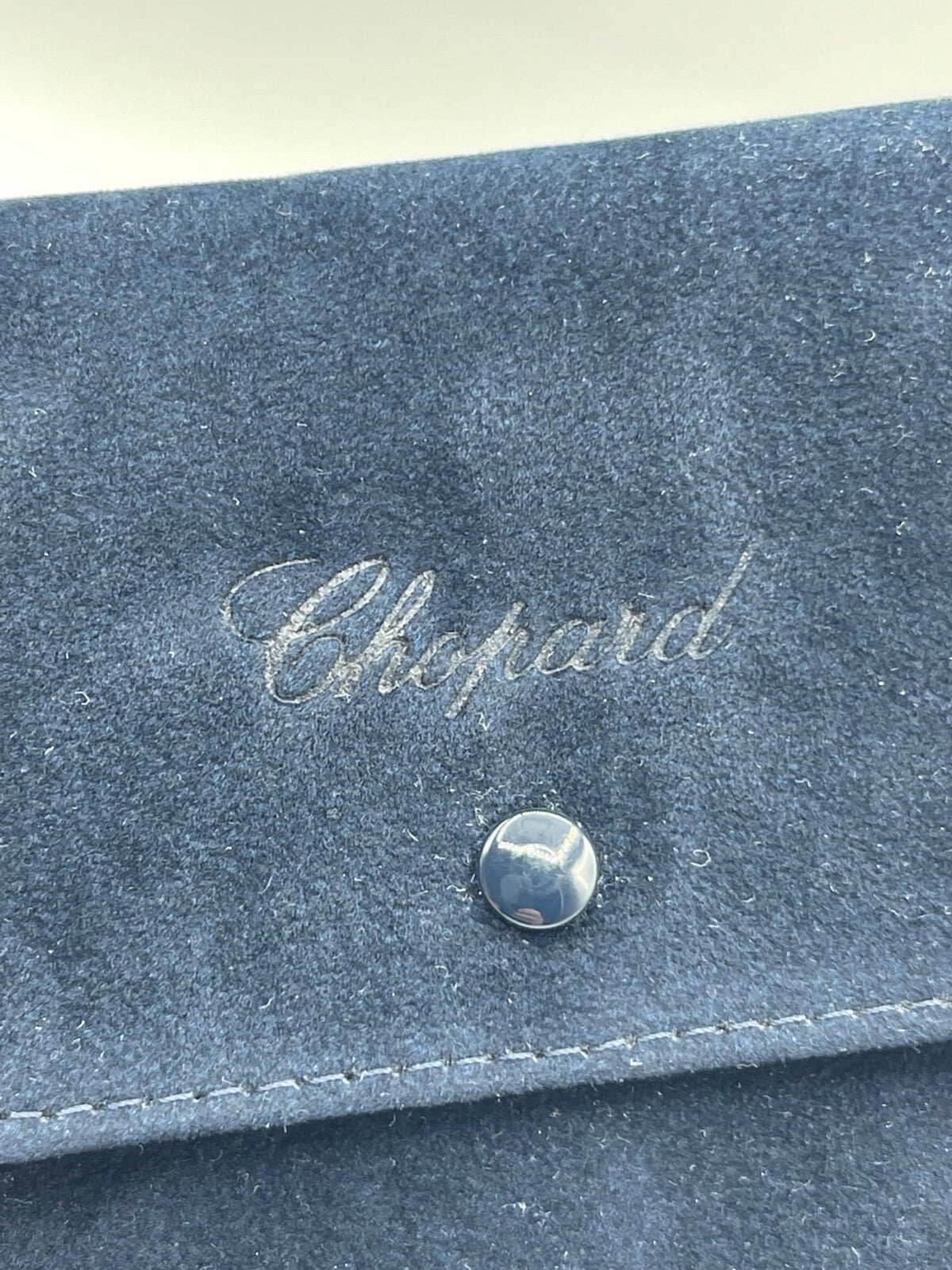 Chopard pochette scatola viaggio travel box orologio blu velluto originale