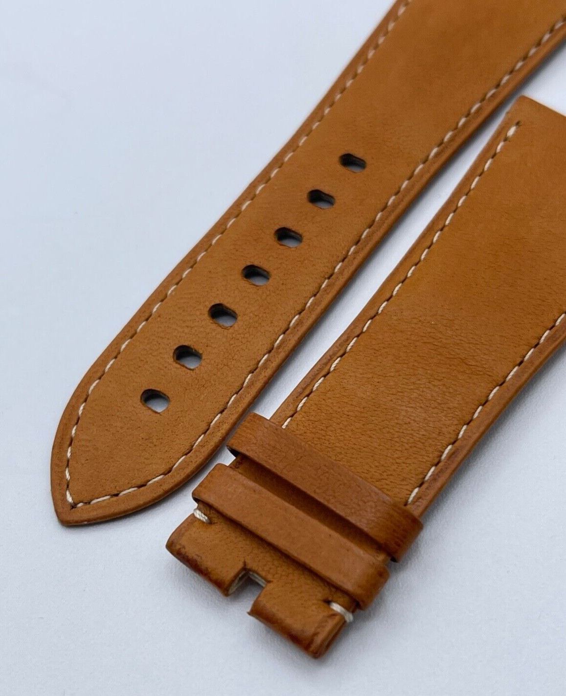 Cartier Divan GM cinturino orologio watch strap pelle marrone leather 29/22mm