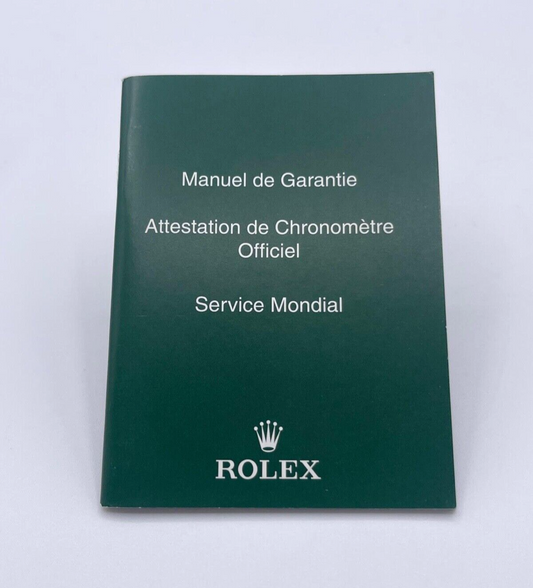 Rolex libretto garanzia COSC warranty booklet service 563.81