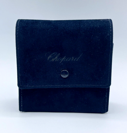 Chopard pochette scatola viaggio travel box orologio blu velluto originale