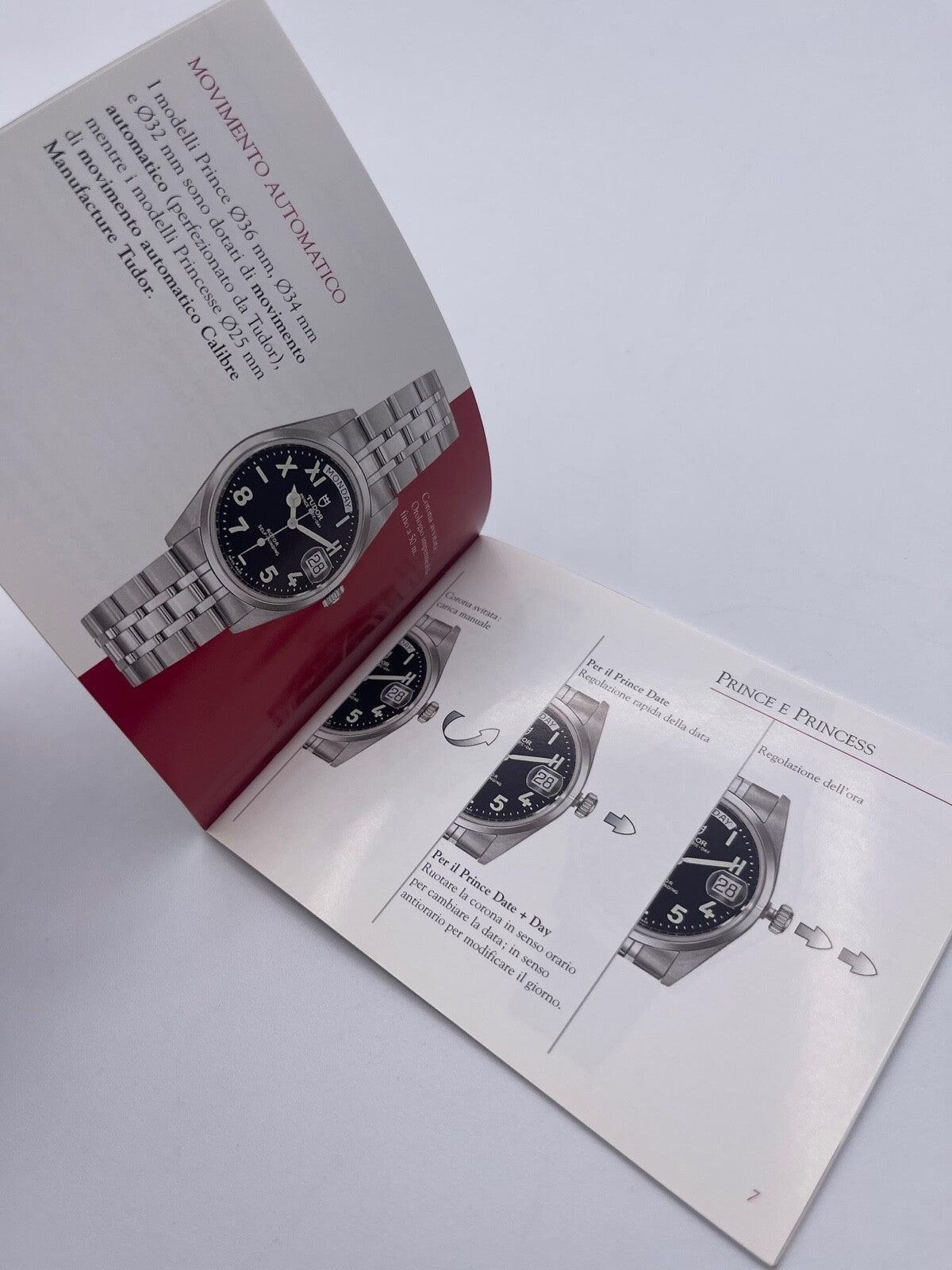 Tudor Prince Hydronaut Monarch libretto orologio italiano ( 2002 - 2006 )