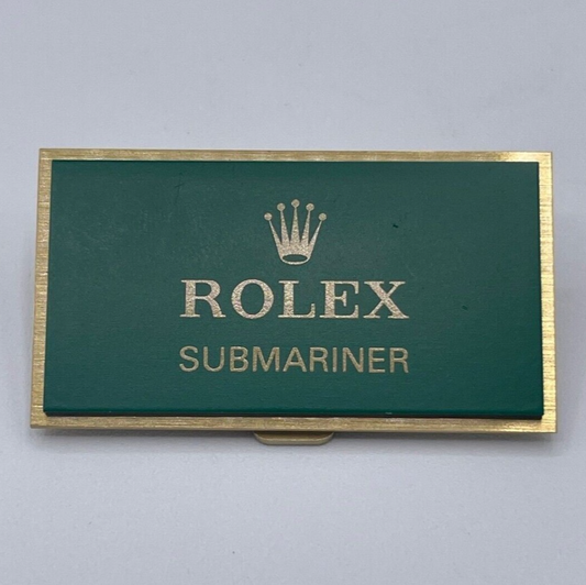 Rolex Submariner Gmt-Master Datejust Explorer targa esposizione display plaque