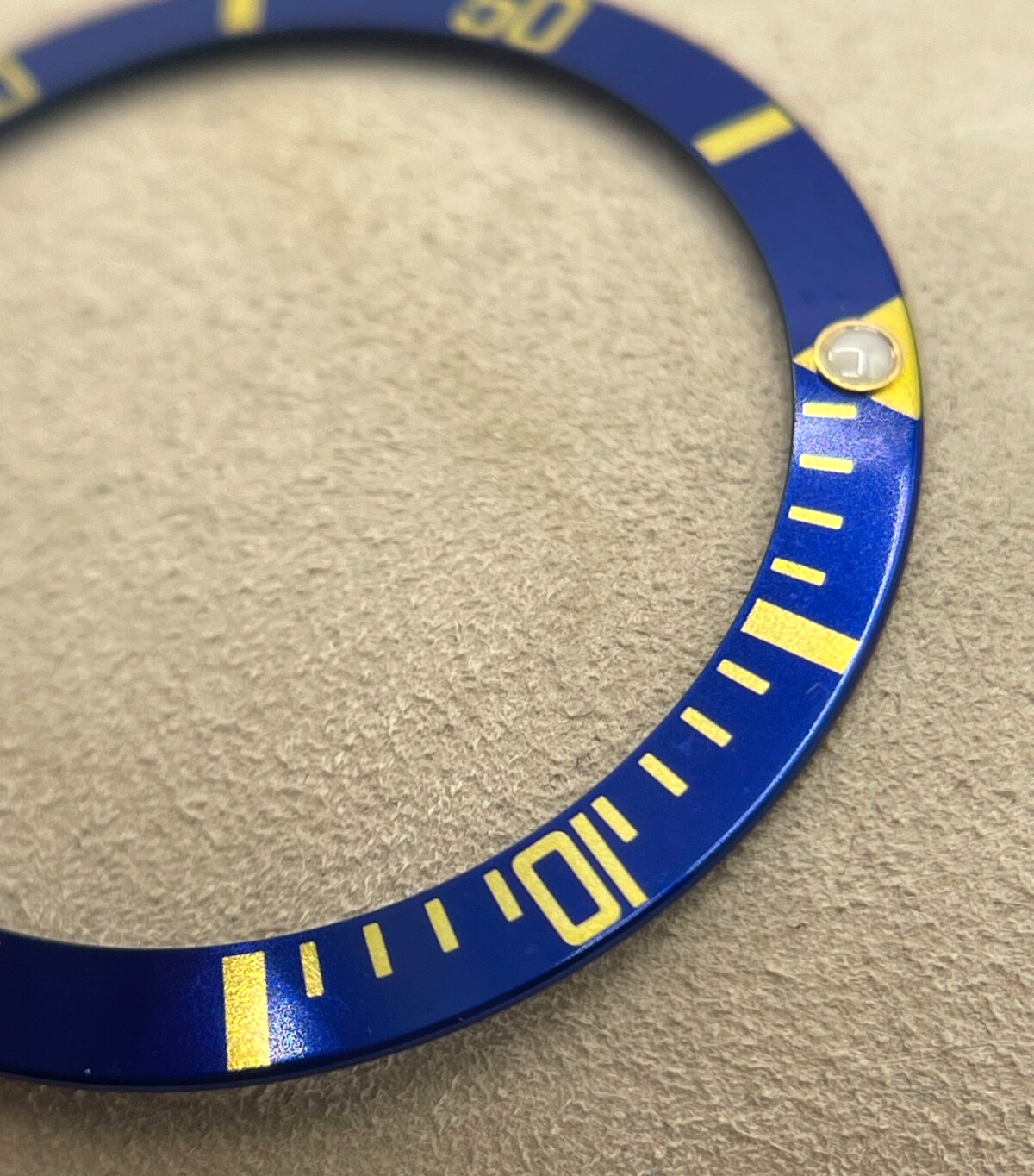 Rolex Submariner 16613 inserto ghiera bezel blu e oro B315-16808-182-A1 luminova