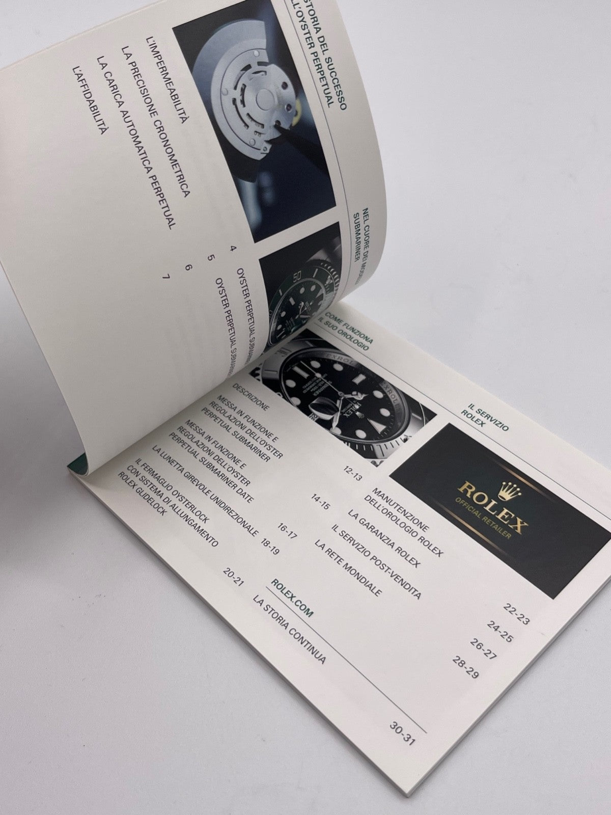 Rolex Submariner libretto corredo orologio italiano ( 2014 - 2023 )