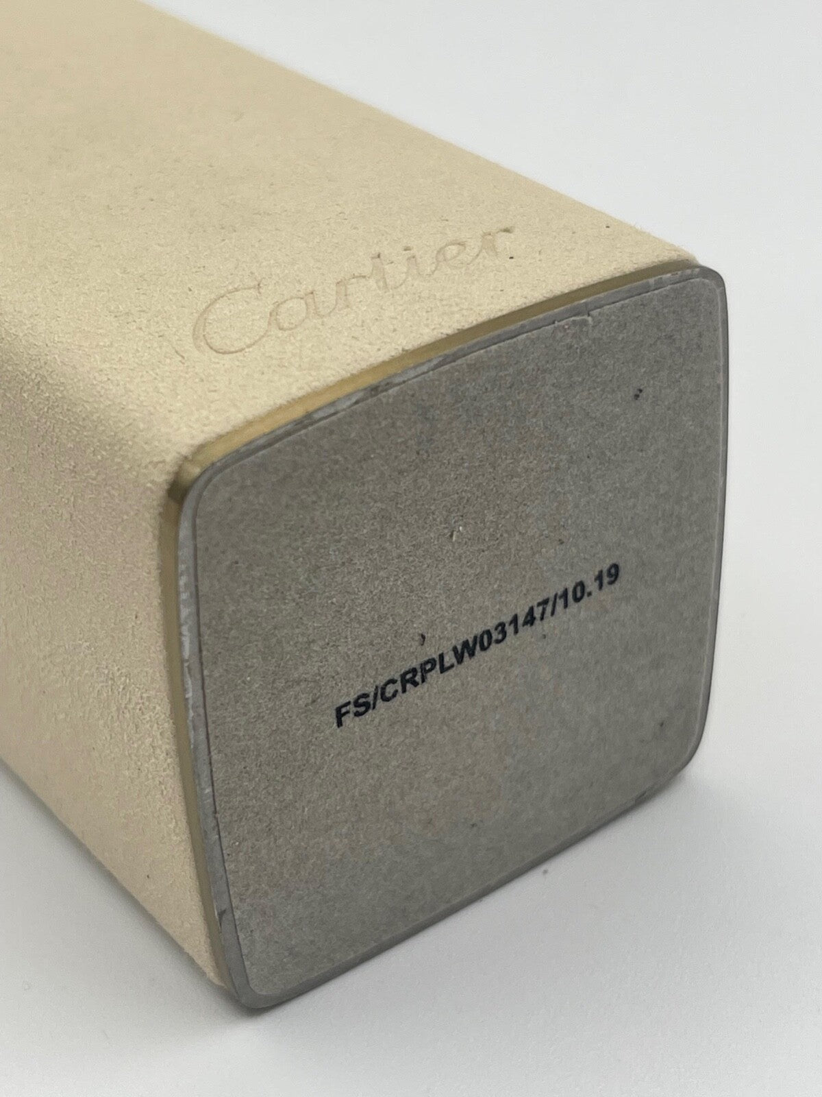 Cartier espositore orologio vetrina watch display scamosciato suede