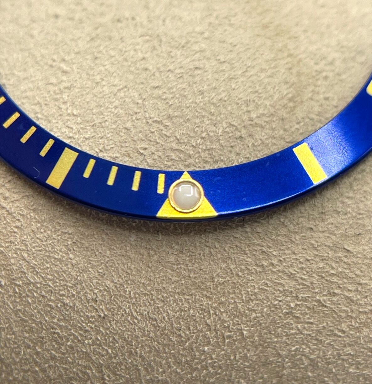 Rolex Submariner 16613 inserto ghiera bezel blu e oro B315-16808-182-A1 luminova