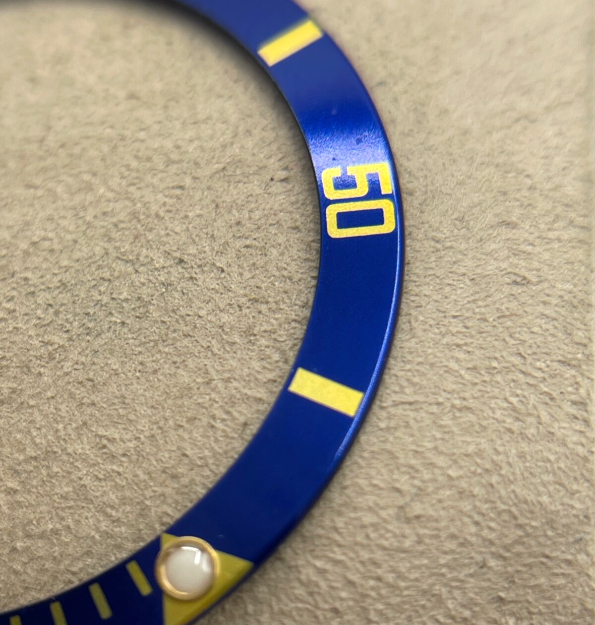 Rolex Submariner 16613 inserto ghiera bezel blu e oro B315-16808-182-A1 luminova