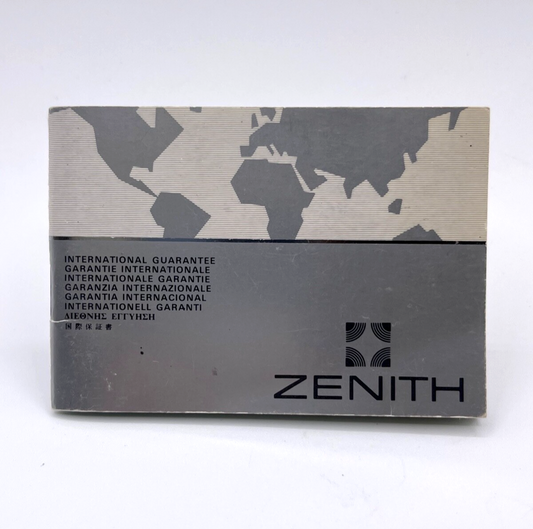Zenith libretto "world service" watch booklet anni '80 years