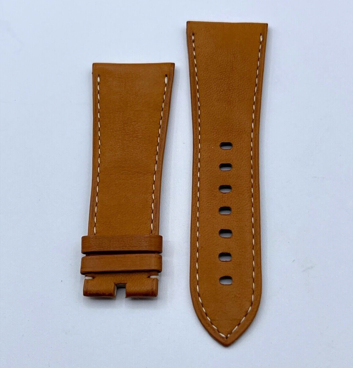 Cartier Divan GM cinturino orologio watch strap pelle marrone leather 29/22mm