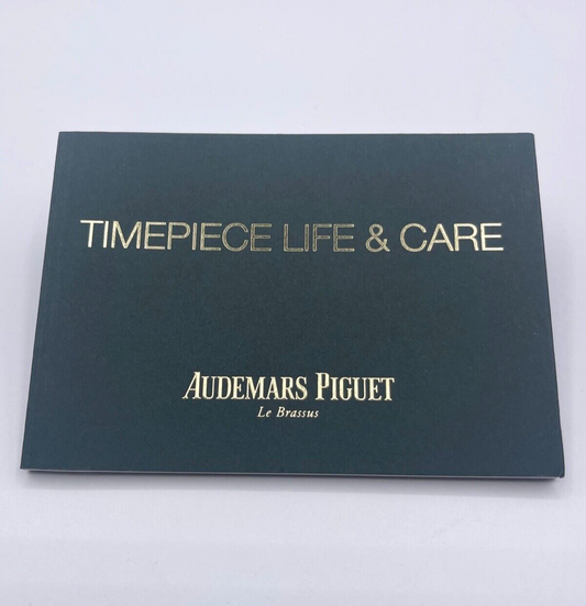 Audemars Piguet libretto "timepiece life & care" booklet russo anno 2013