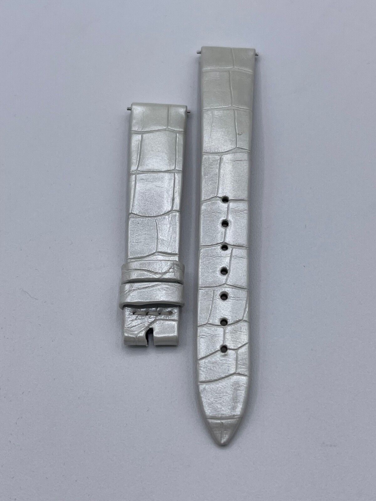 Jaeger Le-Coultre Reverso cinturino orologio watch strap alligatore silver 14/12