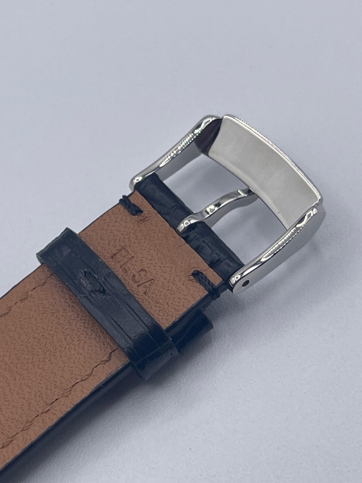 Baume & Mercier Clifton cinturino strap orologio pelle nero BLSA 22mm + fibbia