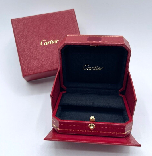 Cartier scatola orecchini earrings box ref CRCO000476 completa personalizzata