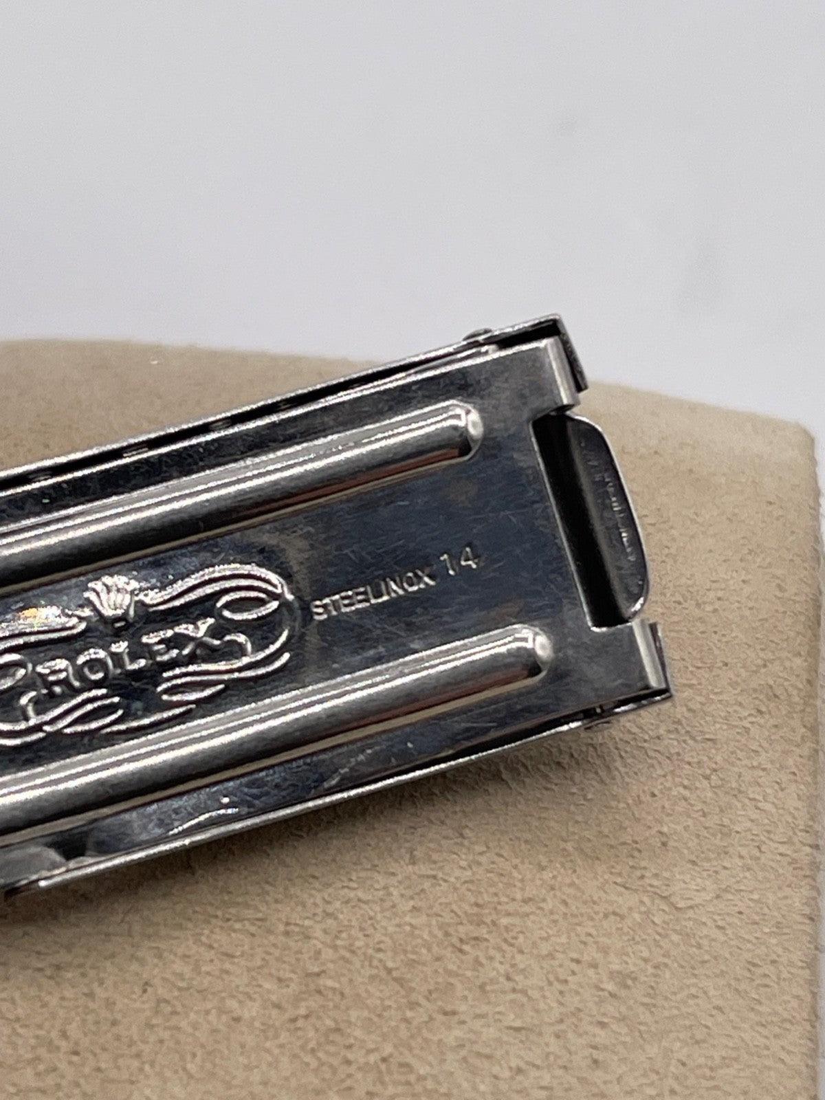 Rolex chiusura acciaio 14 - 4 71 steel clasp 15.9mm