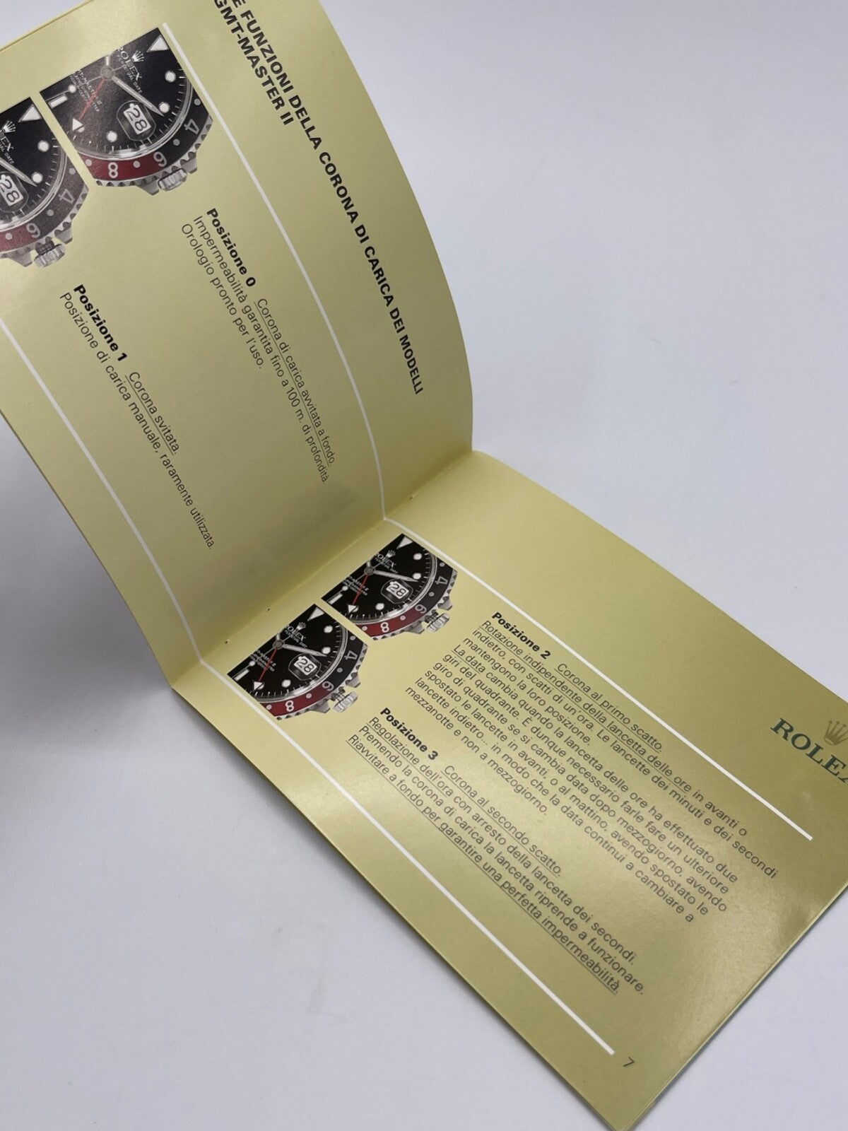 Rolex Gmt-Master libretto corredo orologio watch booklet anno 2004 italiano