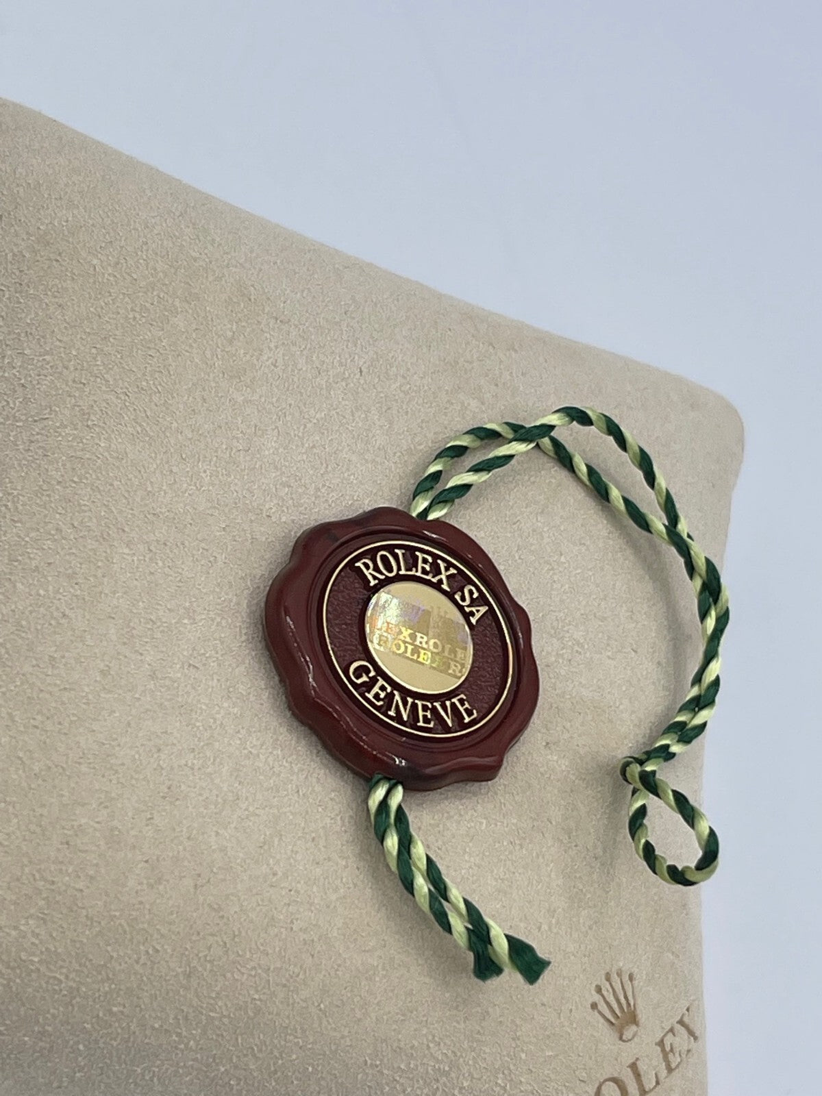 Rolex tag sigillo seal in ceralacca "Rolex Geneve" originale