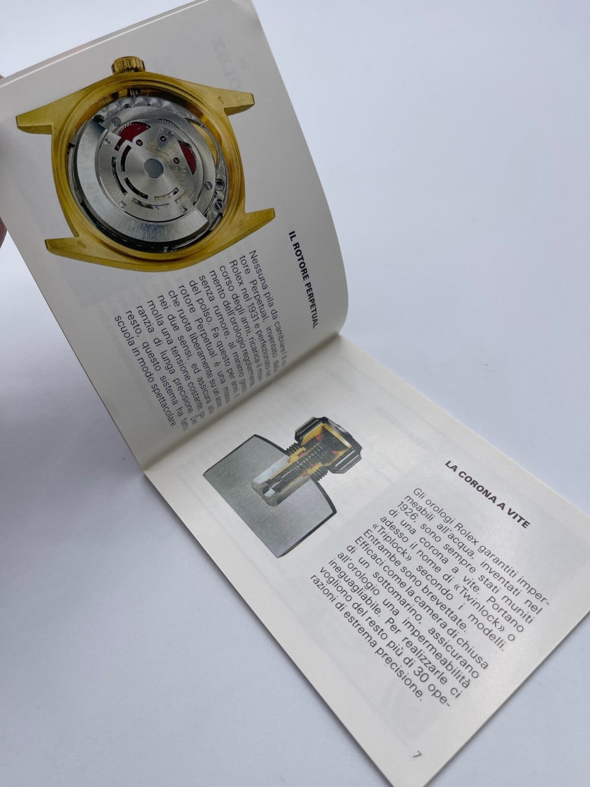 Rolex libretto corredo orologio "il vostro Rolex Oyster" italiano 1980 - 2008