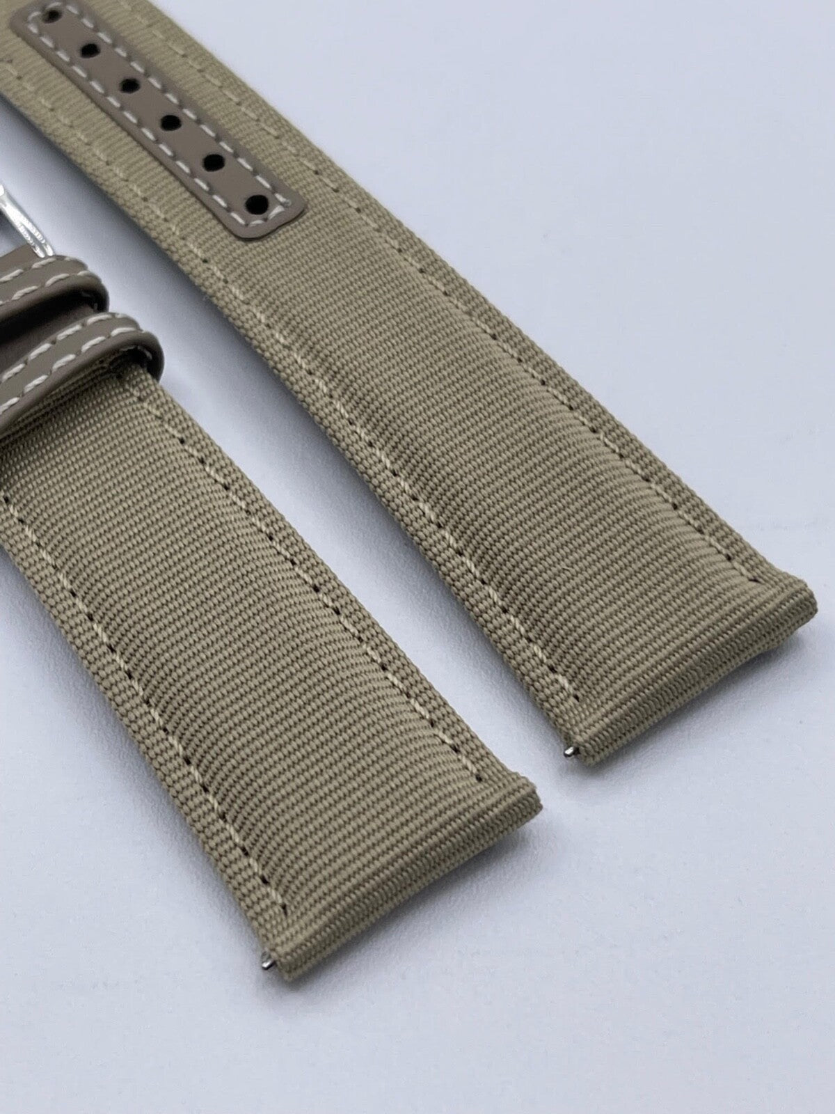 Baume & Mercier Clifton cinturino orologio watch strap tessuto fabric 21/18mm