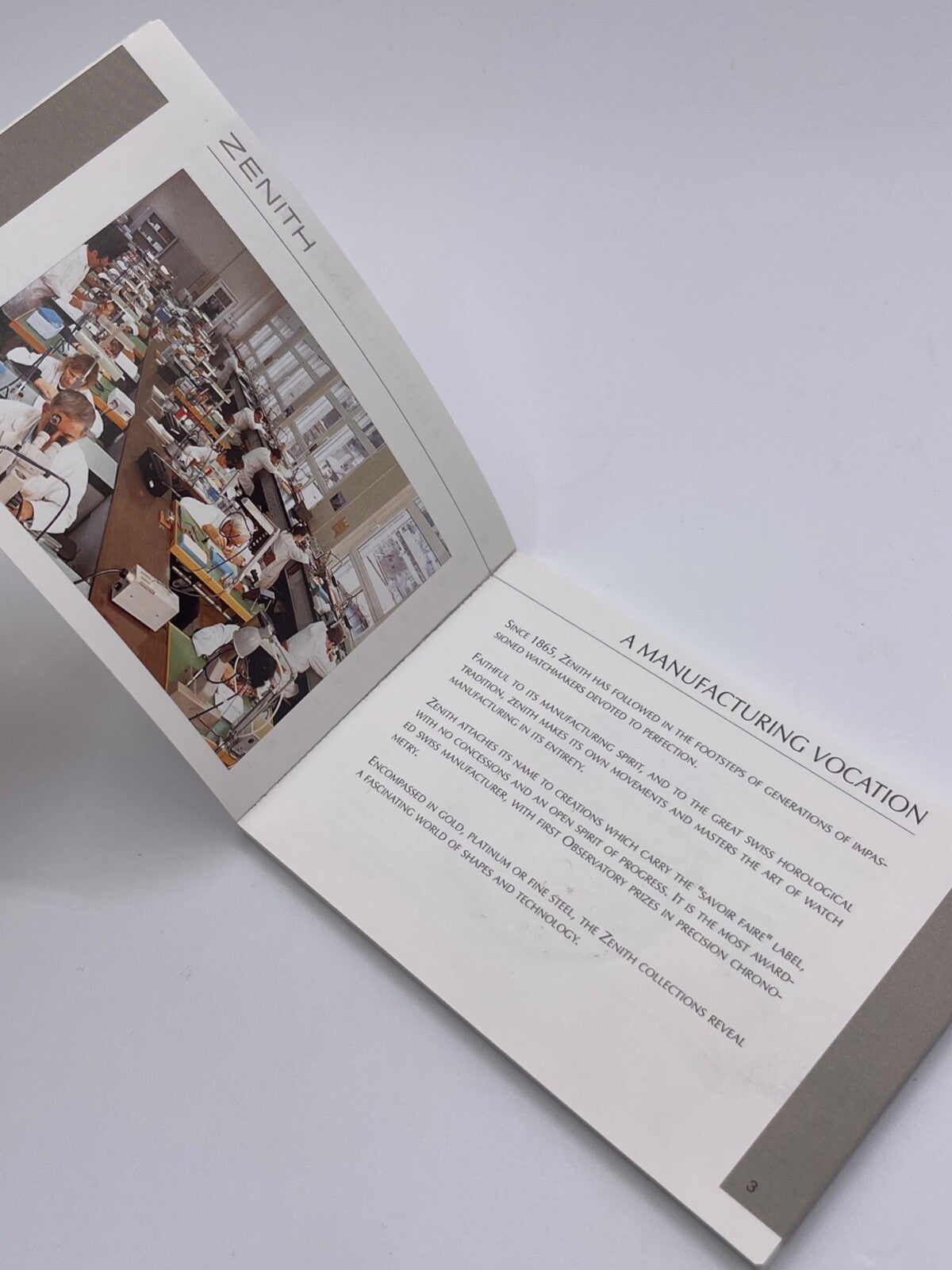 Zenith Elite Stellina "serie 6" libretto istruzioni instruction booklet