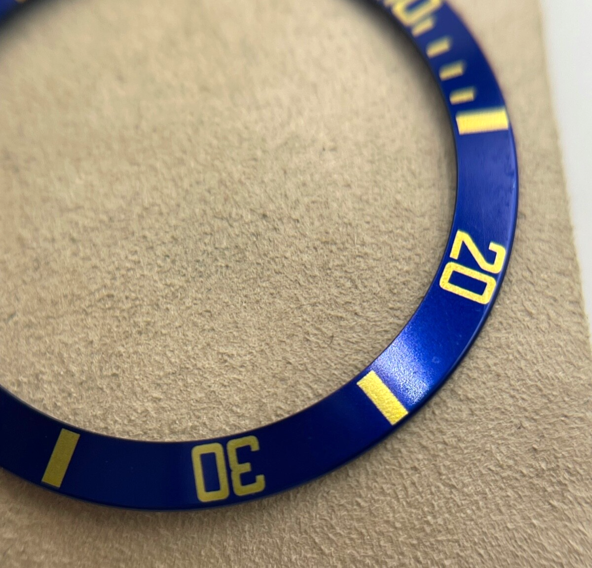 Rolex Submariner 16613 inserto ghiera bezel blu e oro B315-16808-182-A1 luminova