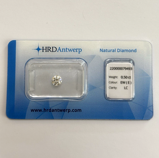Diamante 0.50ct E IF LC certificato HRD certified diamond report 220000079493