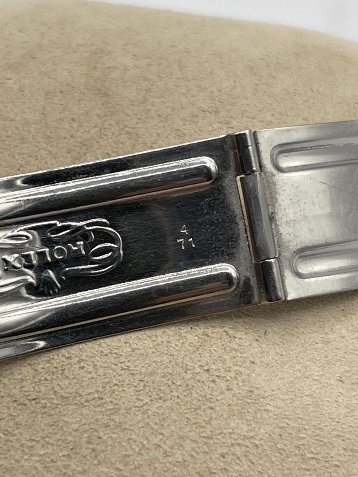 Rolex chiusura acciaio 14 - 4 71 steel clasp 15.9mm