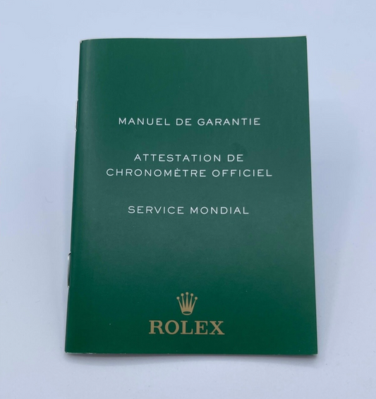 Rolex libretto COSC garanzia warranty booklet service 563.81