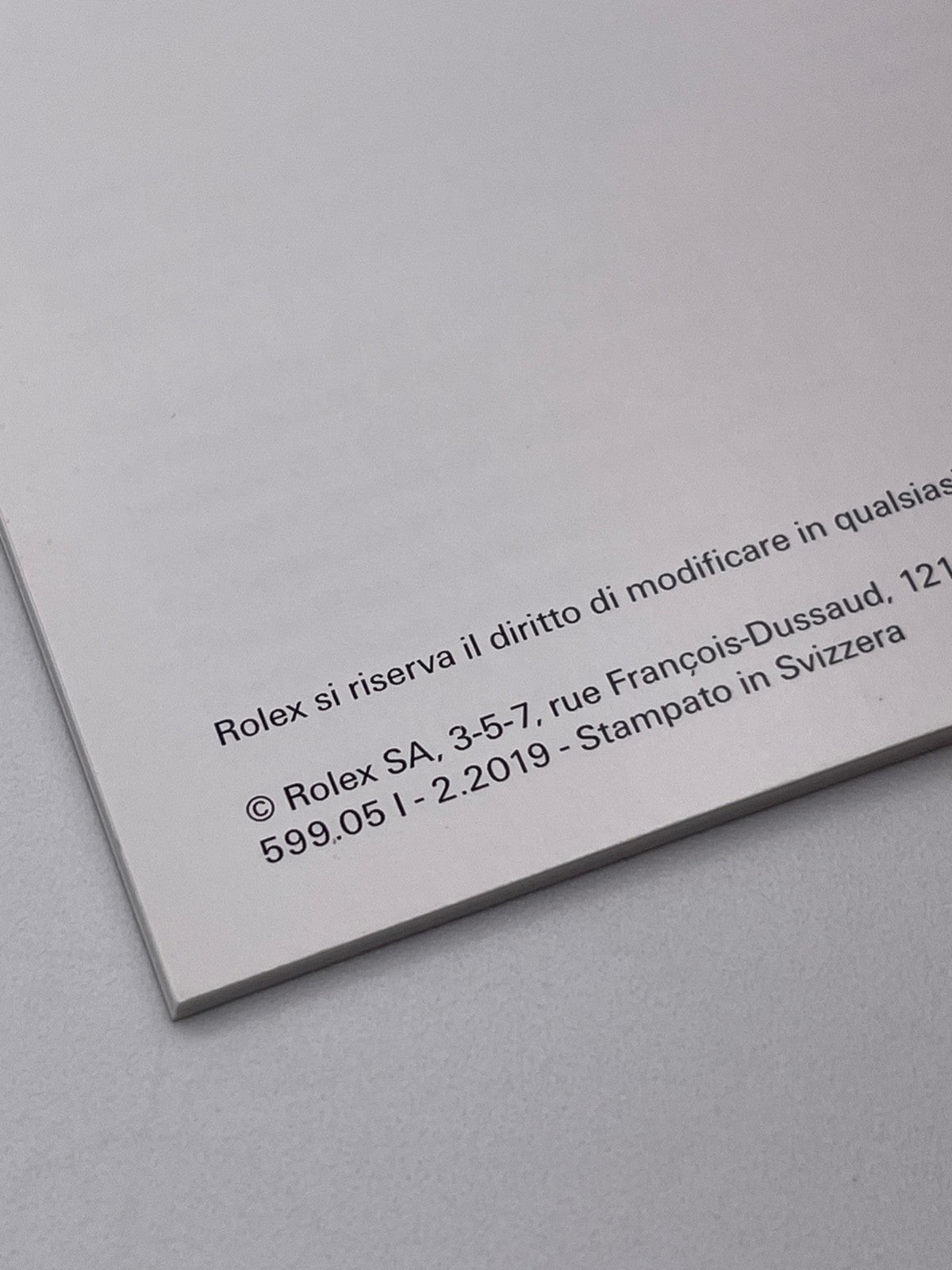 Rolex Submariner libretto corredo orologio italiano ( 2014 - 2023 )