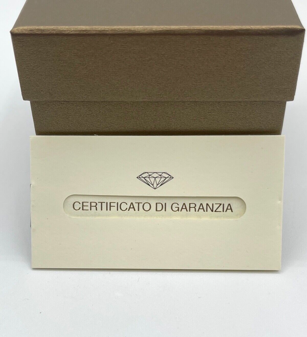 Set scatola anello / orecchini ring /earrings + certificato + price tag gioielli
