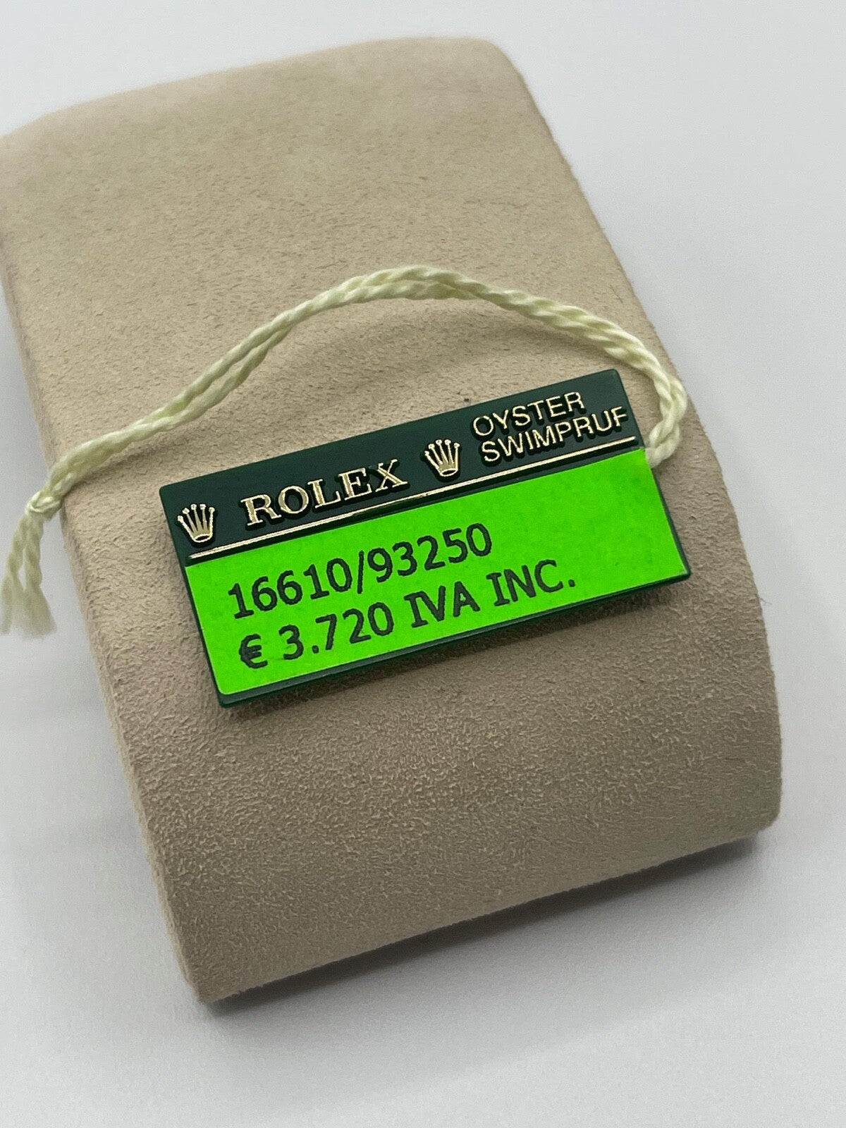 Rolex Submariner Datejust Gmt Yacht Master Oyster cartellino prezzo price tag