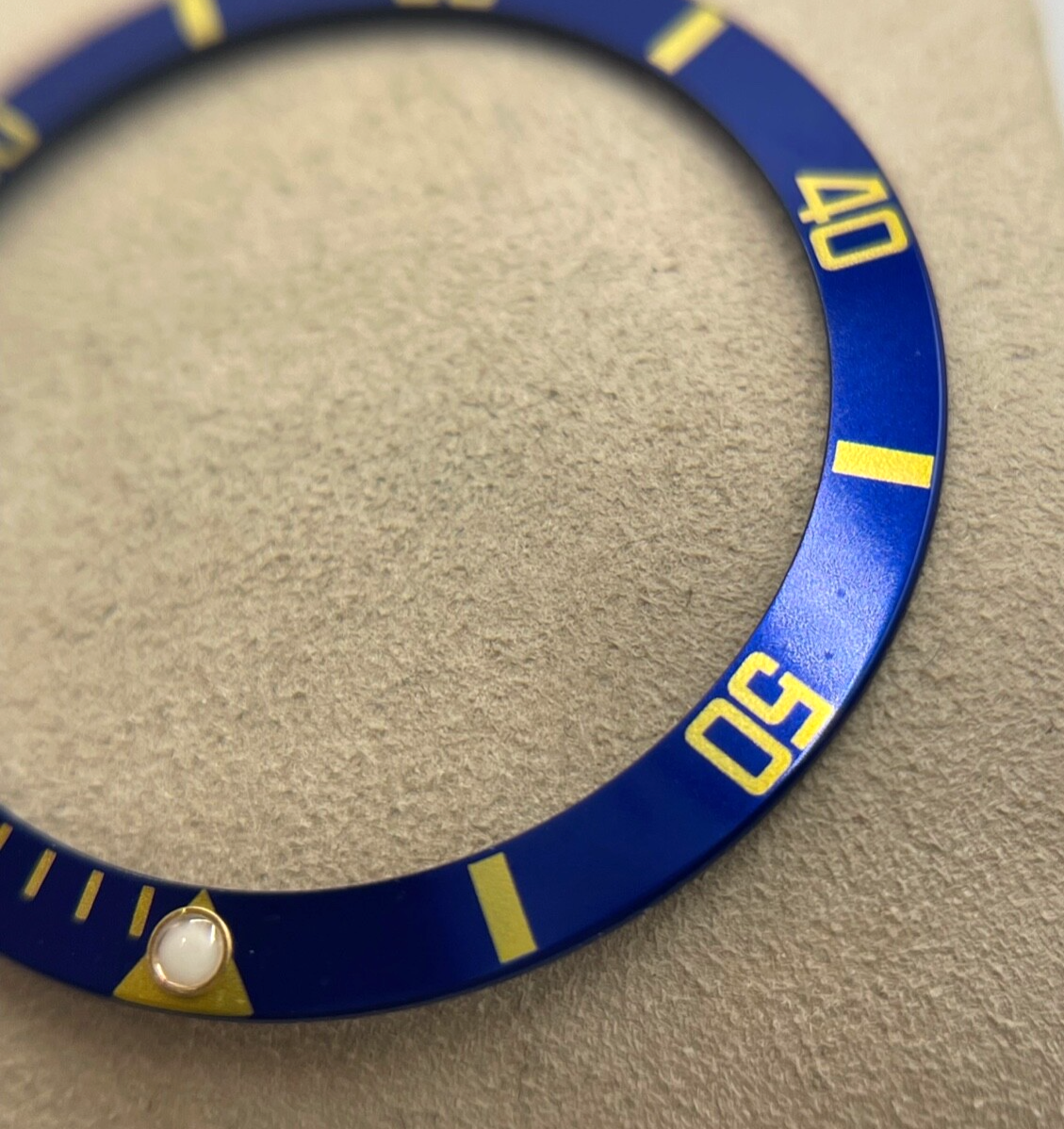 Rolex Submariner 16613 inserto ghiera bezel blu e oro B315-16808-182-A1 luminova