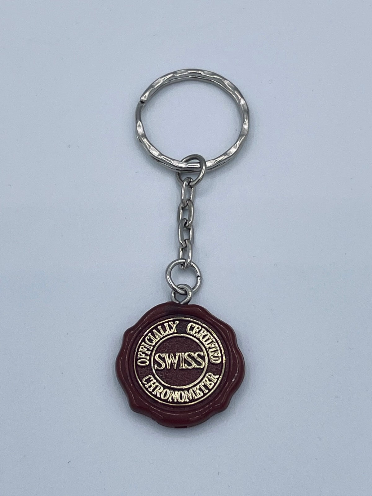Rolex portachiavi keychain sigillo original seal marrone vintage + box service