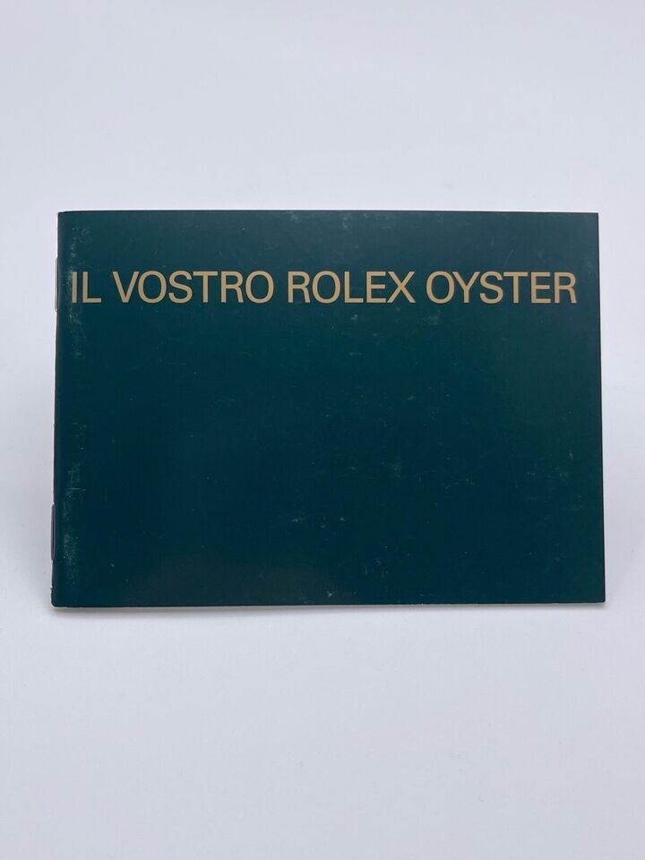 Rolex libretto corredo orologio "il vostro Rolex Oyster" italiano 1980 - 2008