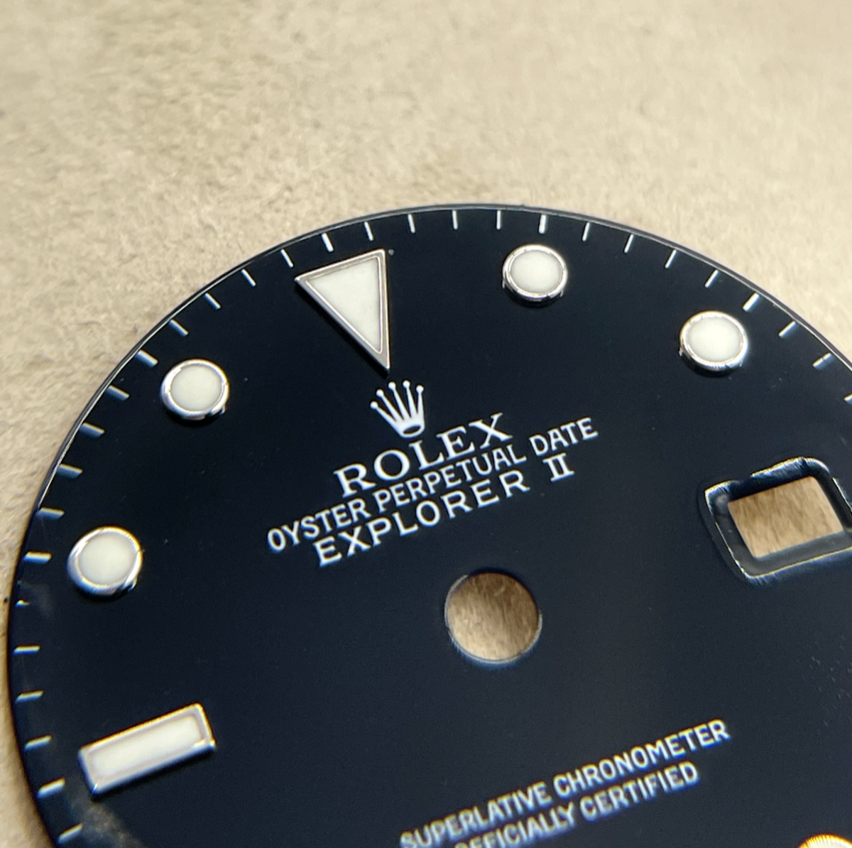 Rolex Explorer II 2 quadrante dial nero " swiss made" luminova black cal. 3185