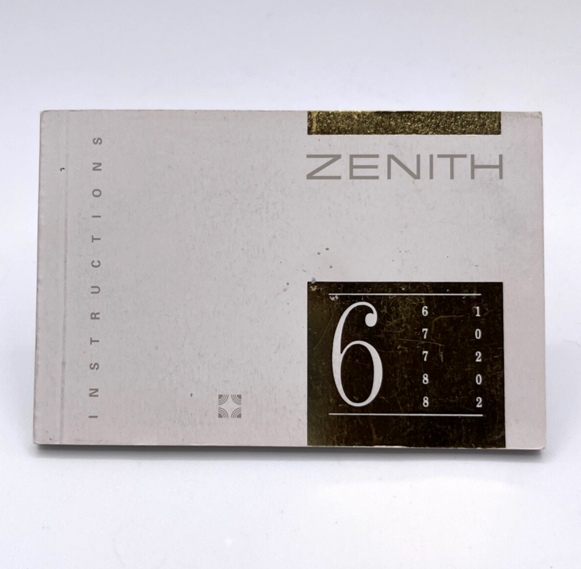 Zenith Elite Stellina "serie 6" libretto istruzioni instruction booklet
