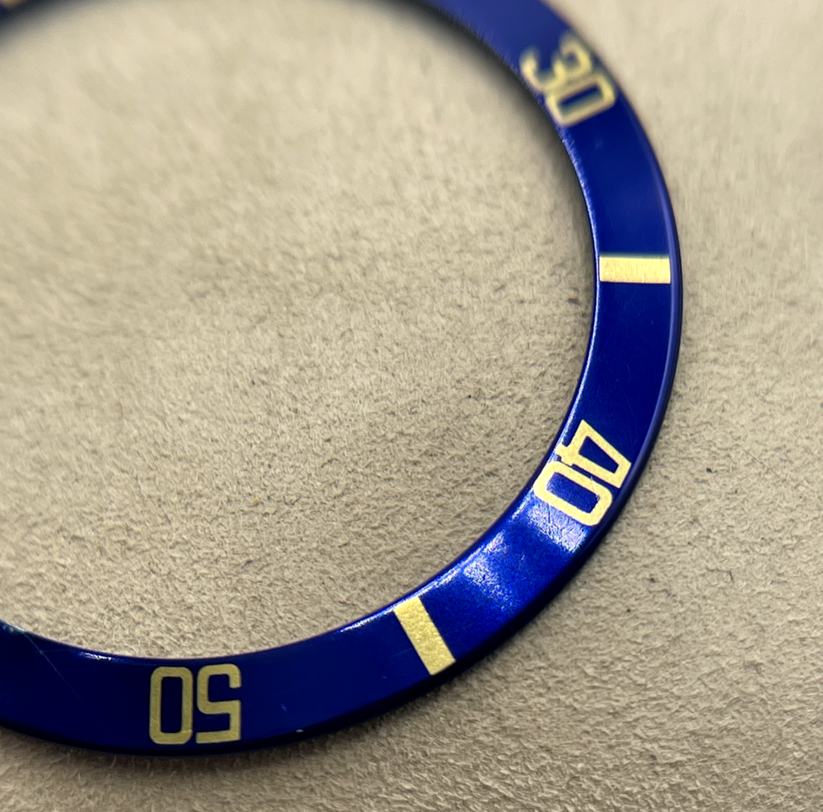Rolex Submariner 16613 inserto ghiera bezel insert blu e oro B315-16808-182-A1