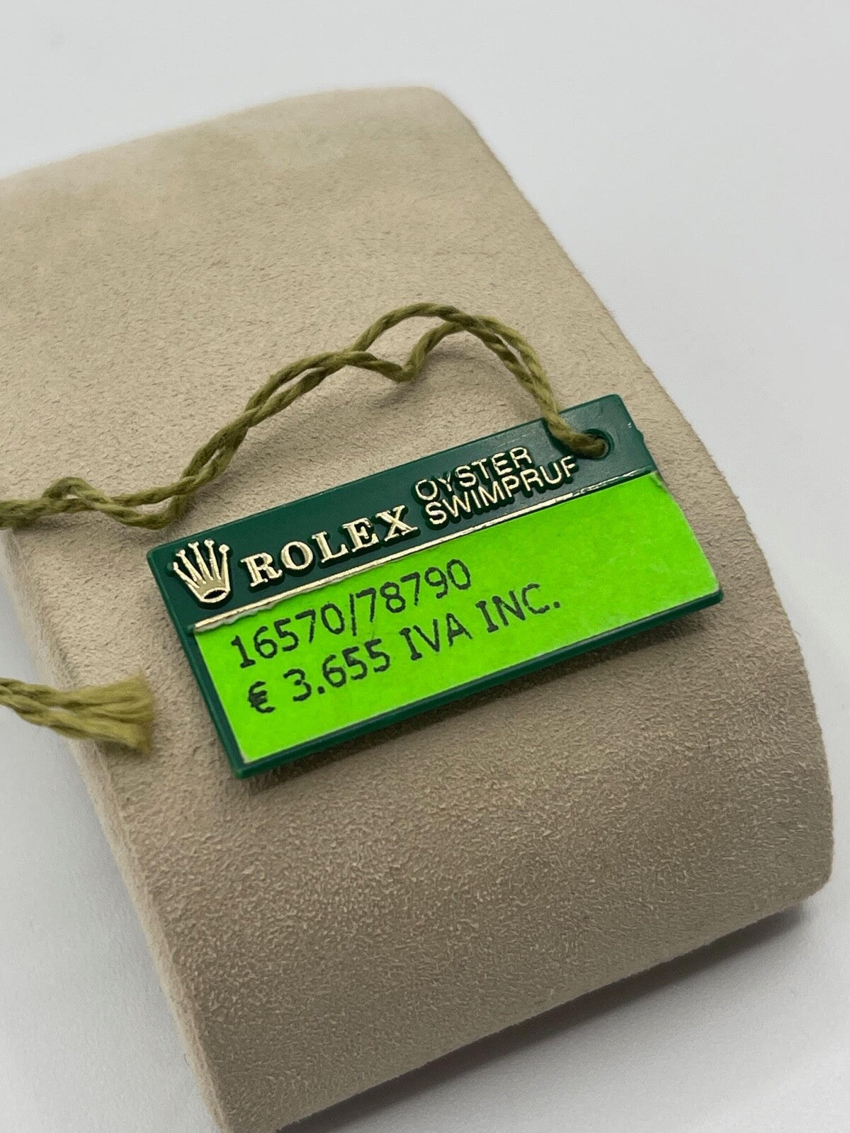 Rolex Submariner Datejust Gmt Yacht Master Oyster cartellino prezzo price tag