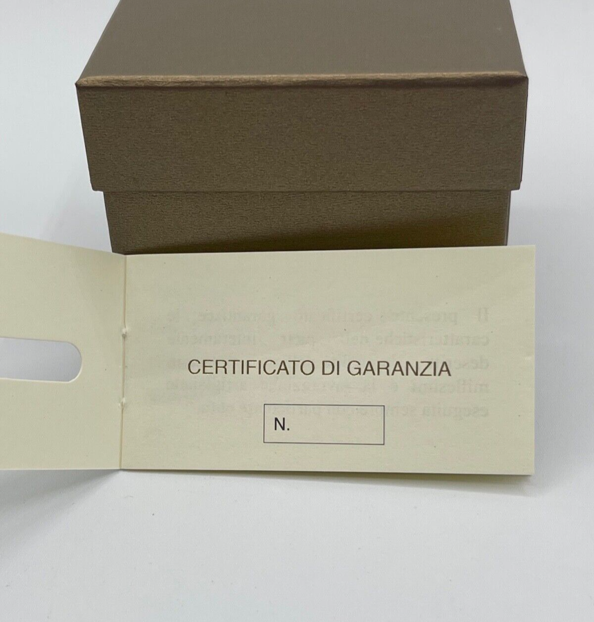 Set scatola anello / orecchini ring /earrings + certificato + price tag gioielli