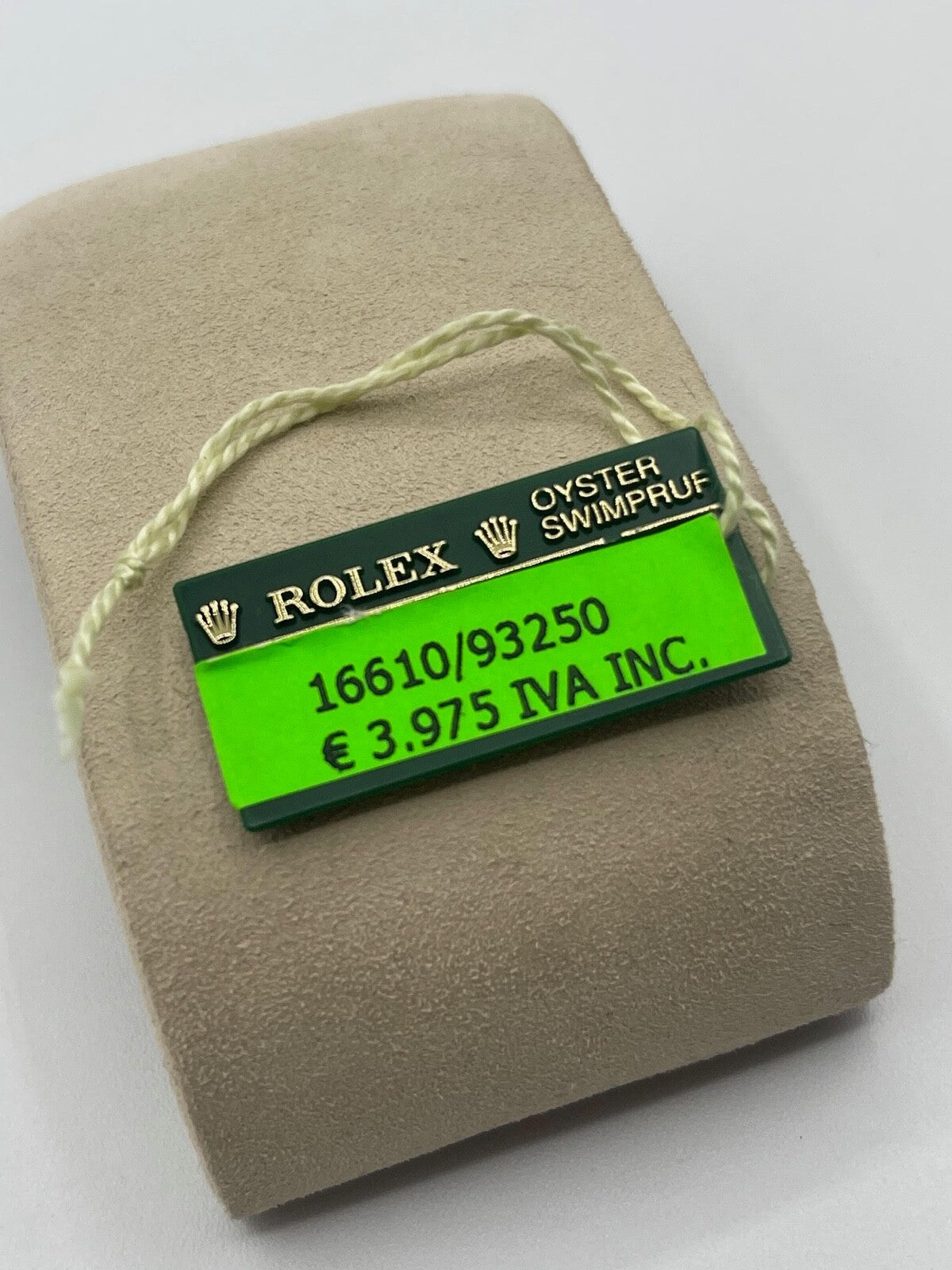 Rolex Submariner Datejust Gmt Yacht Master Oyster cartellino prezzo price tag