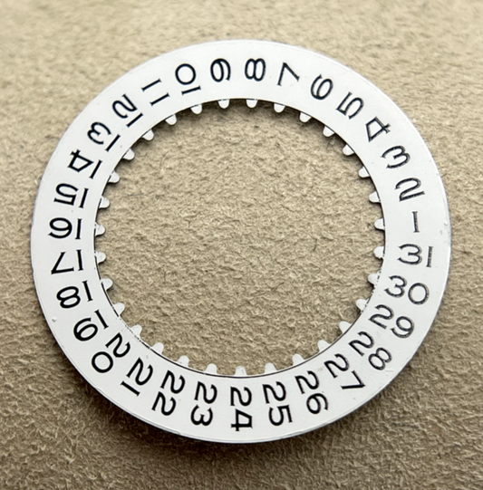 Rolex Oyster Perpetual Date disco data bianco white date disc cal. 3135-16200